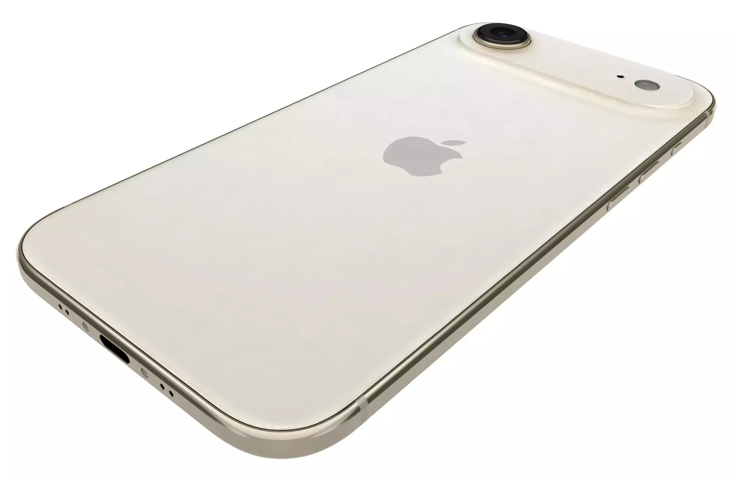 Apple iPhone Air Gold Light 3D model_9