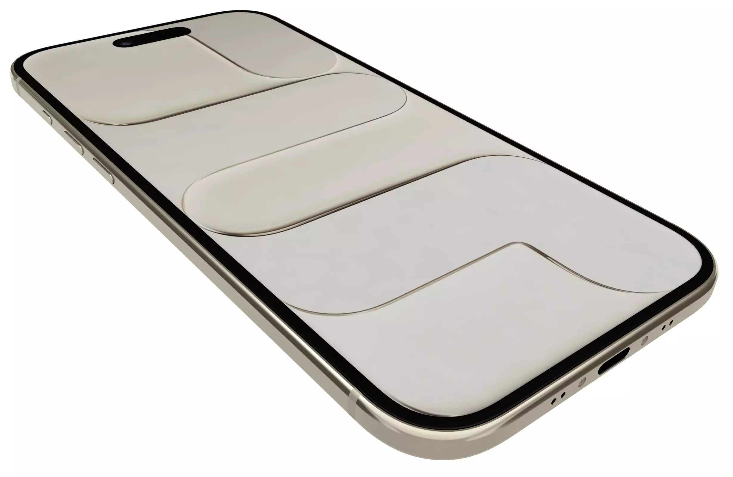 Apple iPhone Air Gold Light 3D model_19