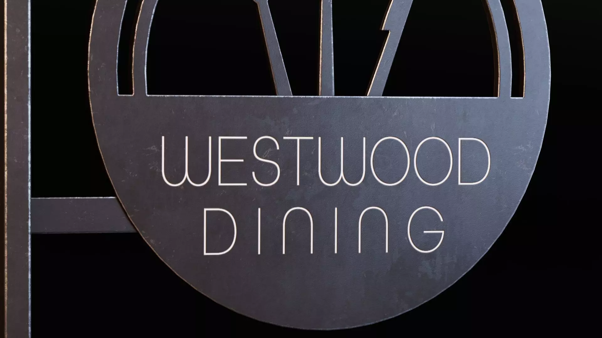 Restaurant Signboard Low-poly 3D model_5