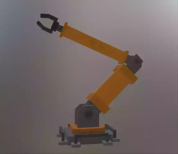 Low polygon robotic arm