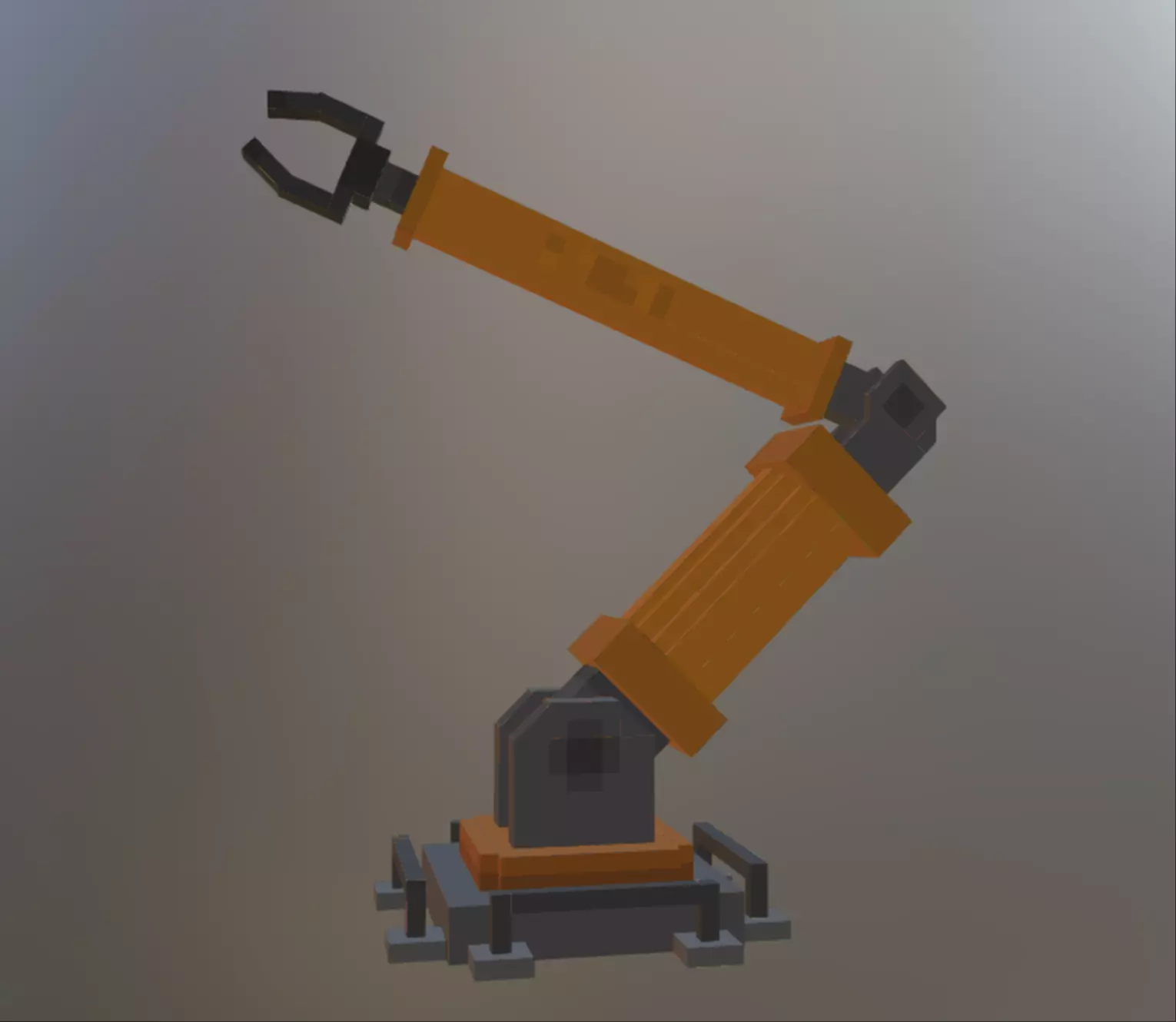 Low polygon robotic arm 3D model_0