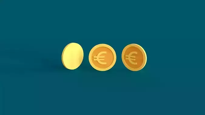 3D Euro Money Symbol