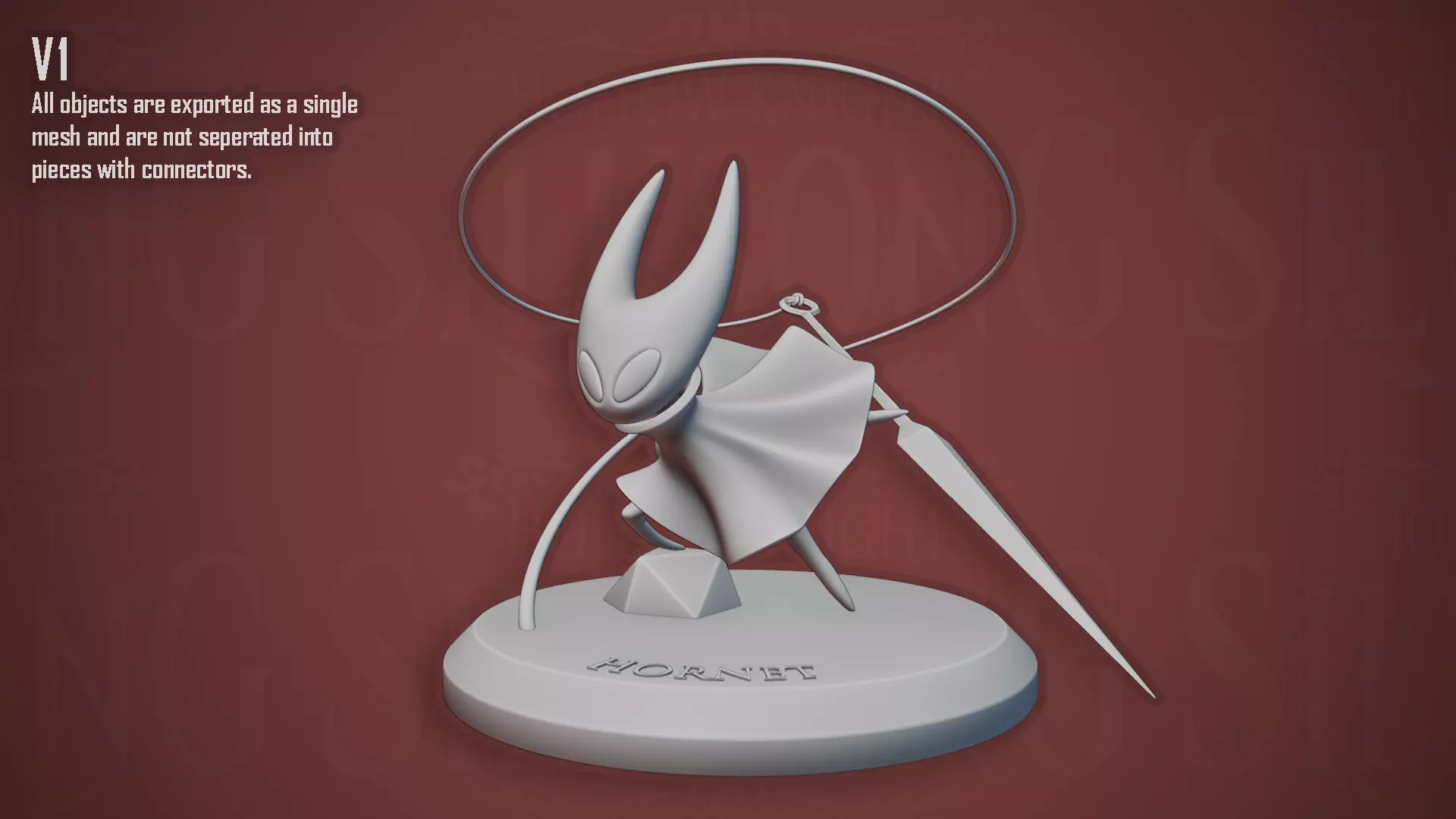 Hollow Knight Silksong - Hornet 3D print model_5