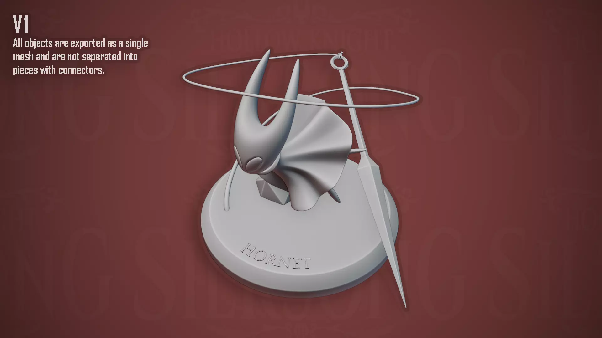 Hollow Knight Silksong - Hornet 3D print model_6