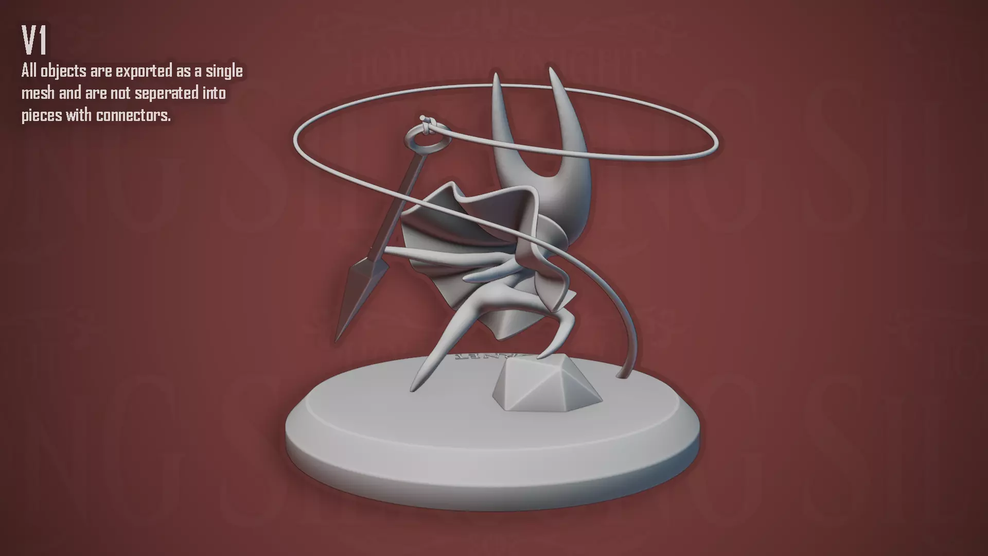 Hollow Knight Silksong - Hornet 3D print model_7