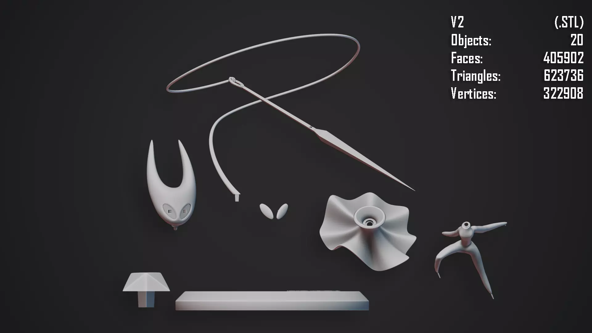 Hollow Knight Silksong - Hornet 3D print model_14