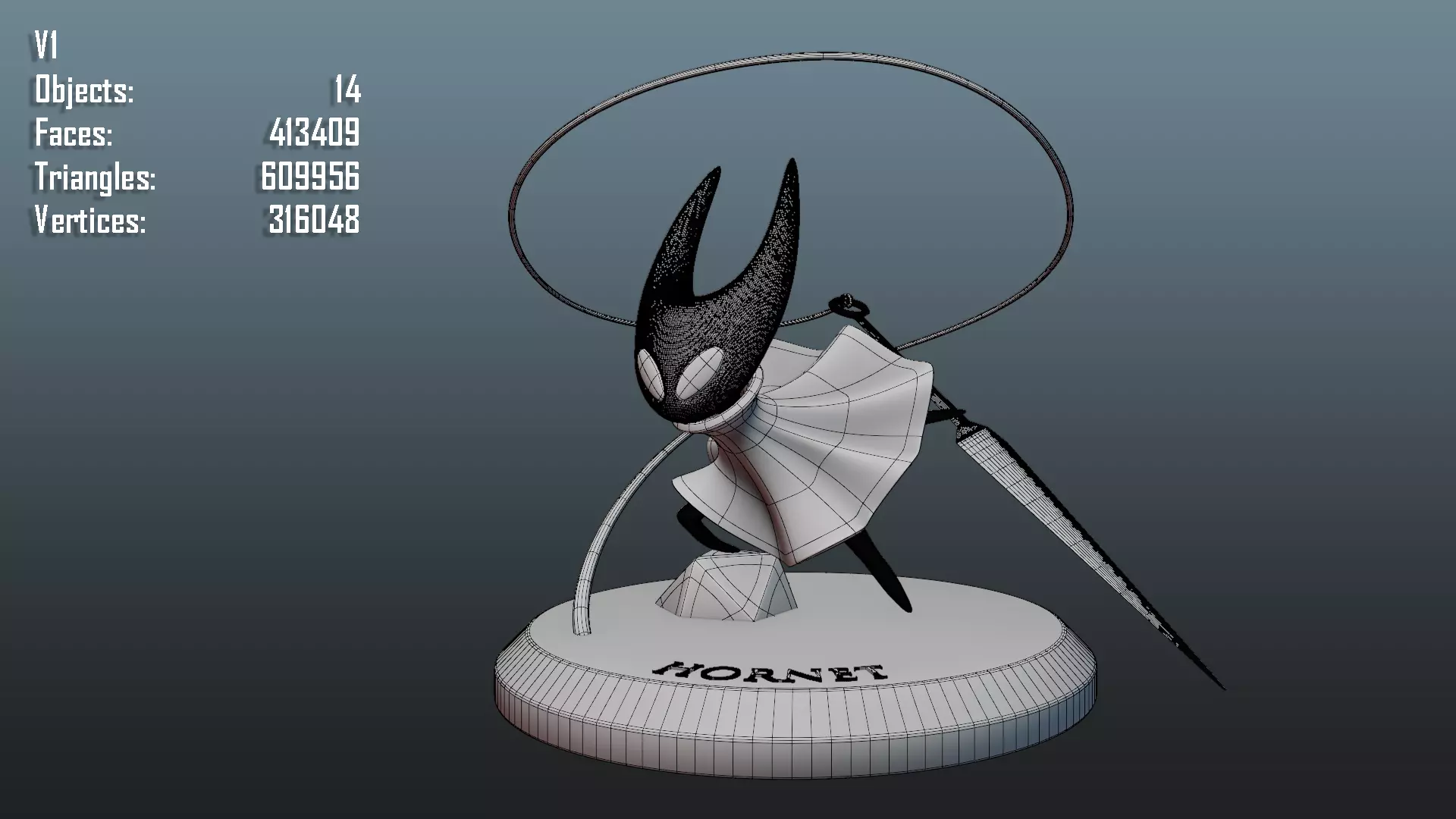 Hollow Knight Silksong - Hornet 3D print model_10
