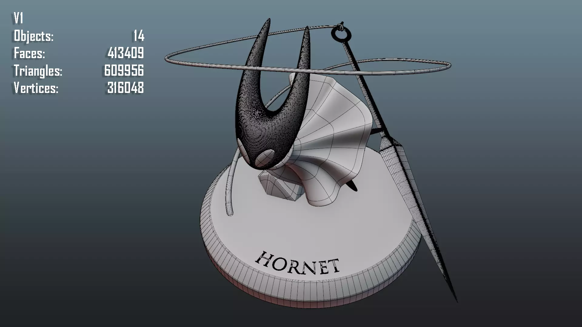 Hollow Knight Silksong - Hornet 3D print model_11