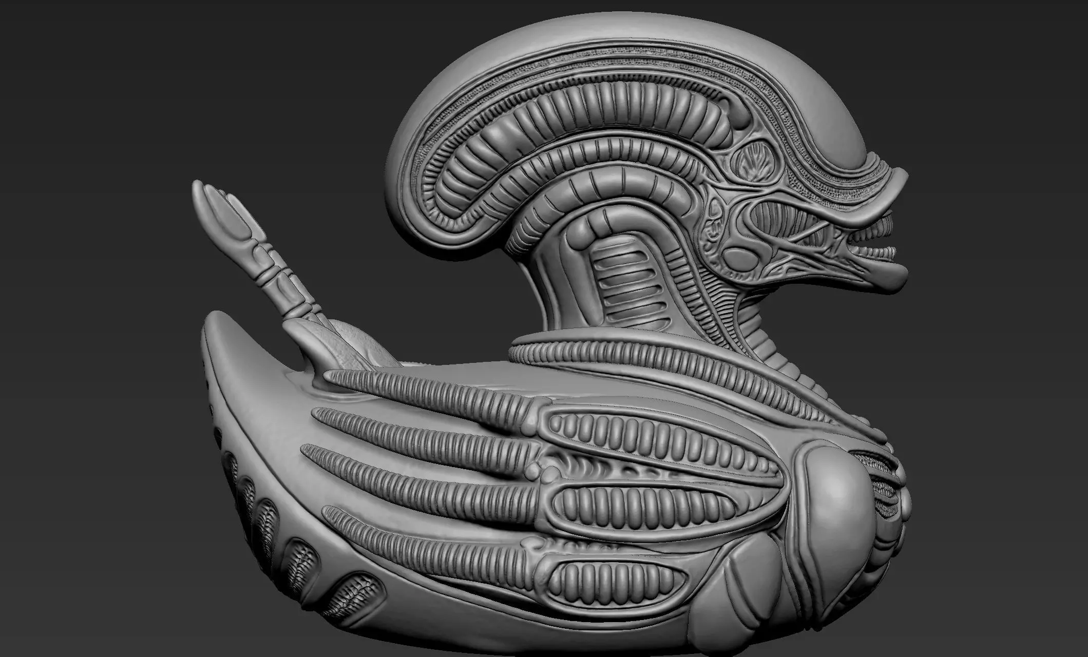 Alien Duck 3D print model_7