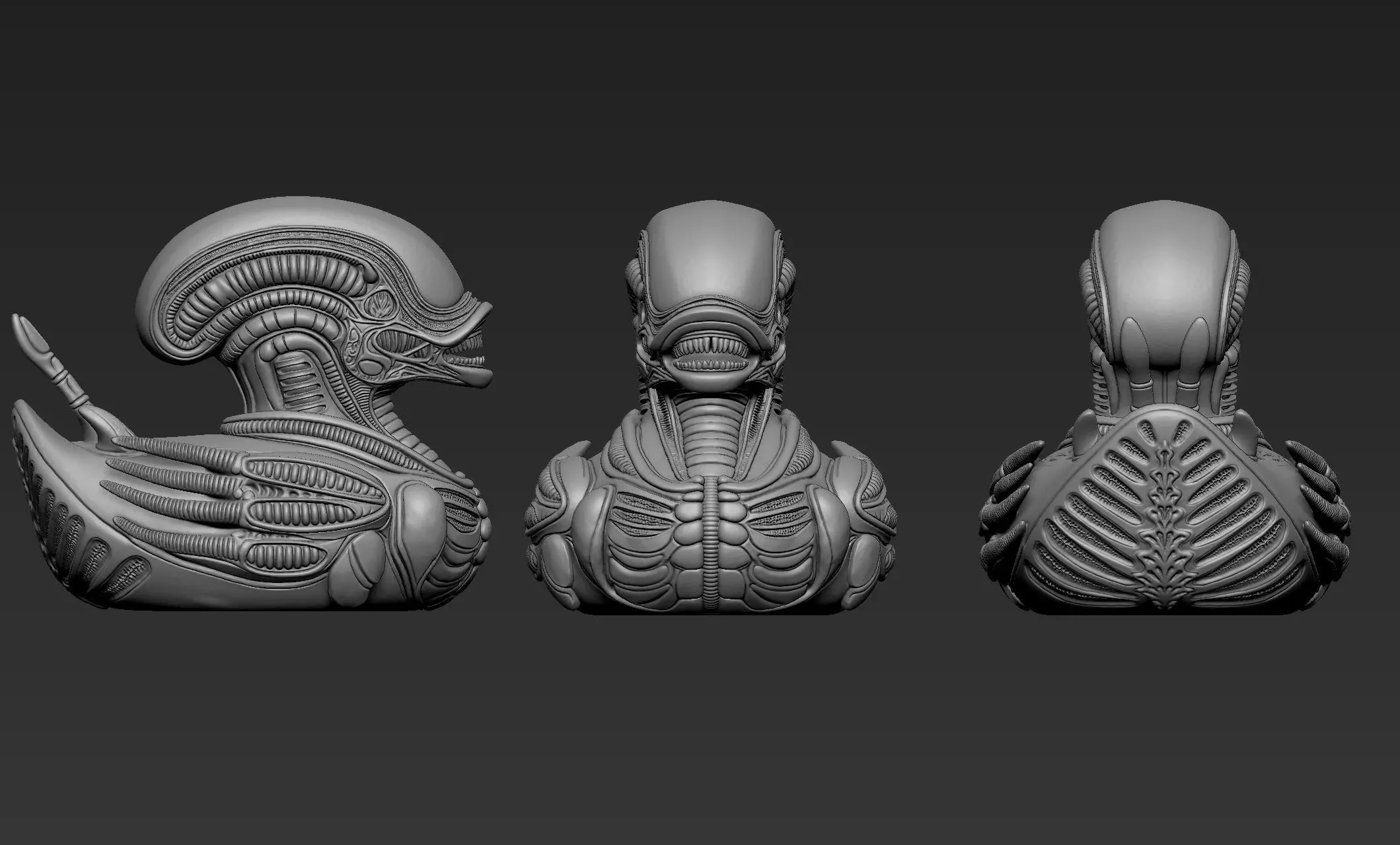 Alien Duck 3D print model_11