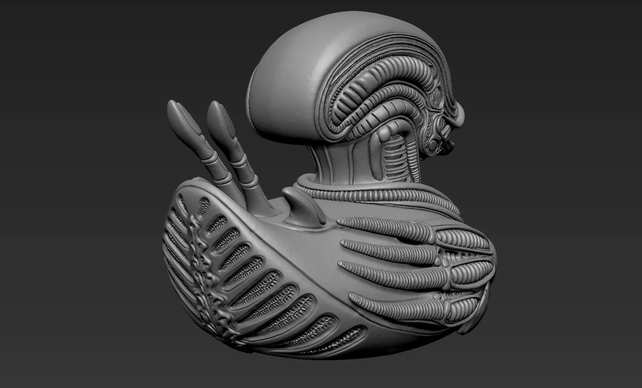 Alien Duck 3D print model_6
