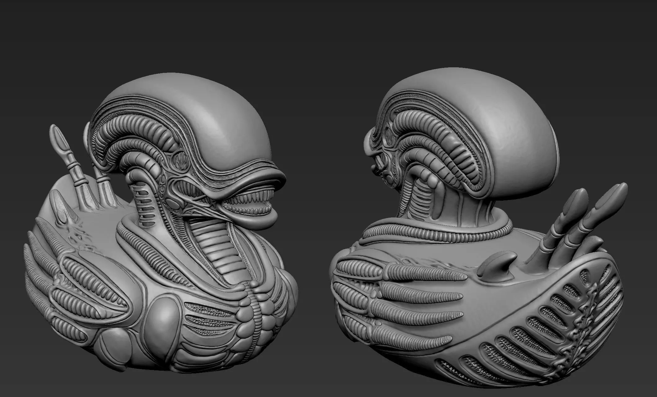 Alien Duck 3D print model_10