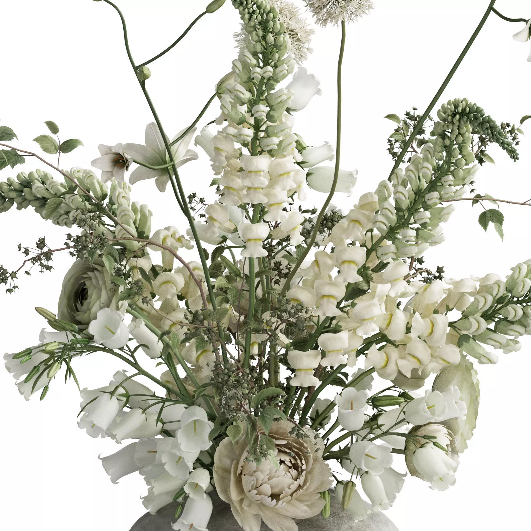 Flower In Vase 103 3D model_3