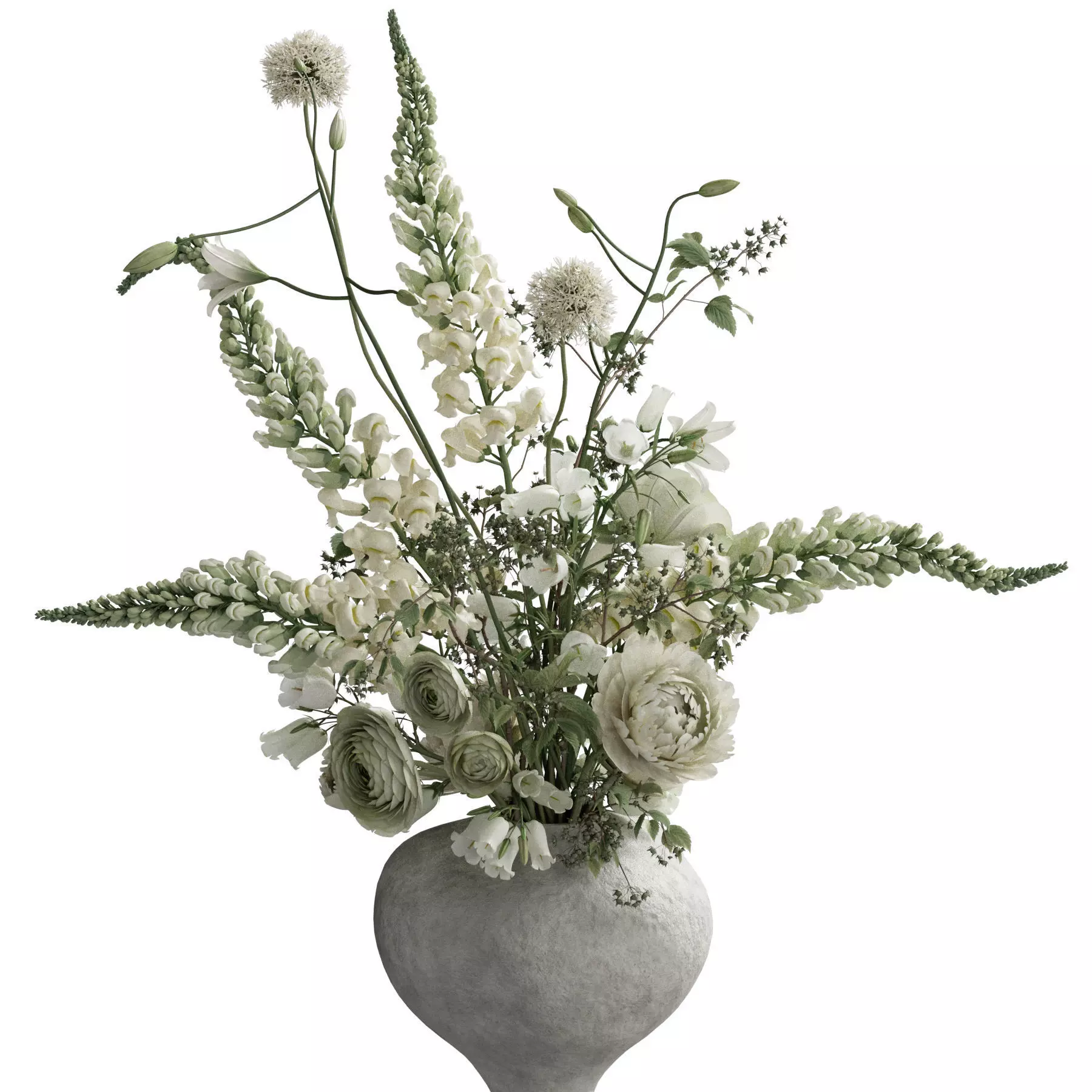 Flower In Vase 103 3D model_2