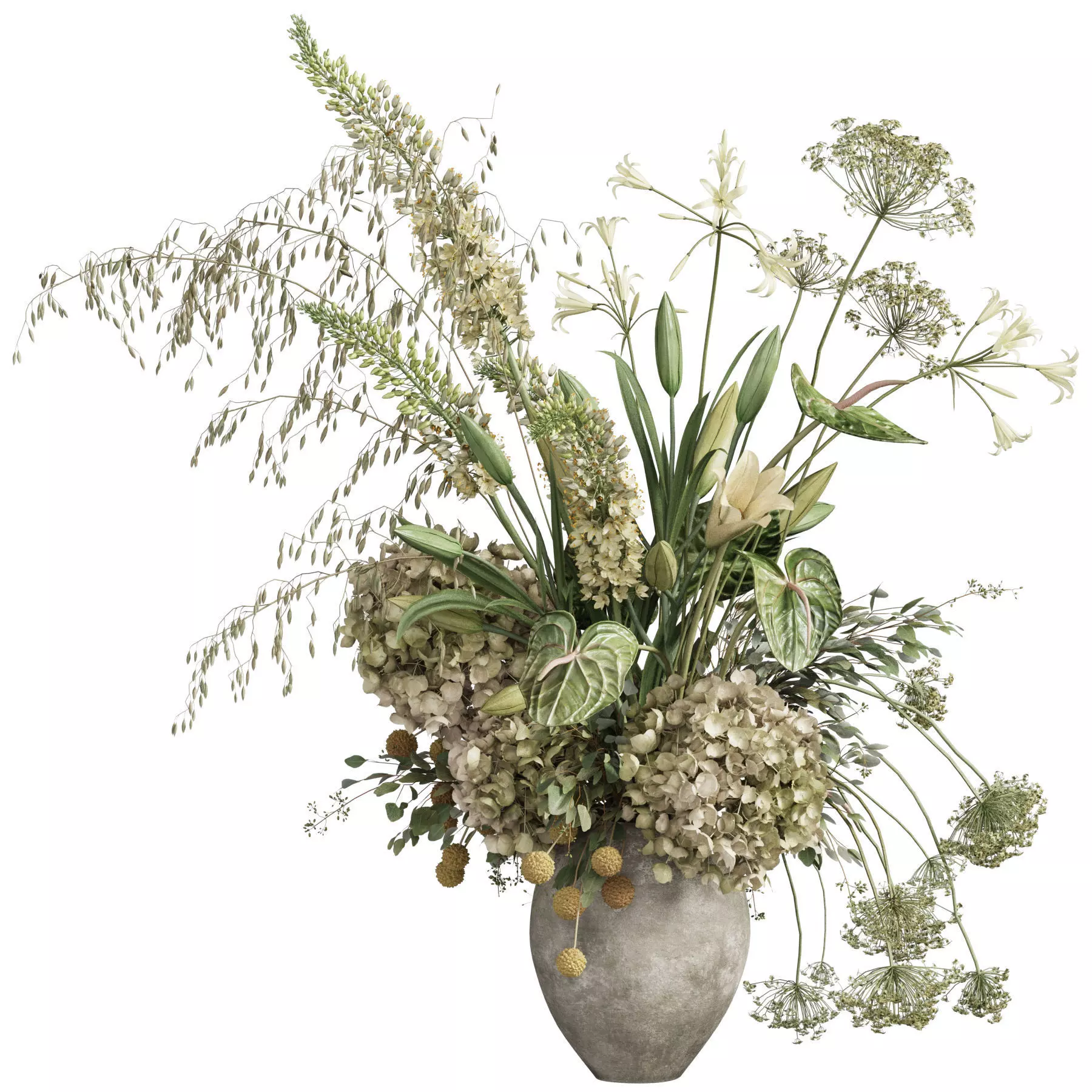 Flower In Vase 104 3D model_1