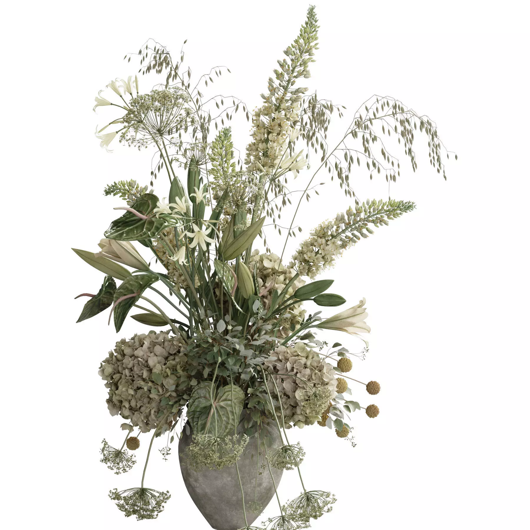 Flower In Vase 104 3D model_2