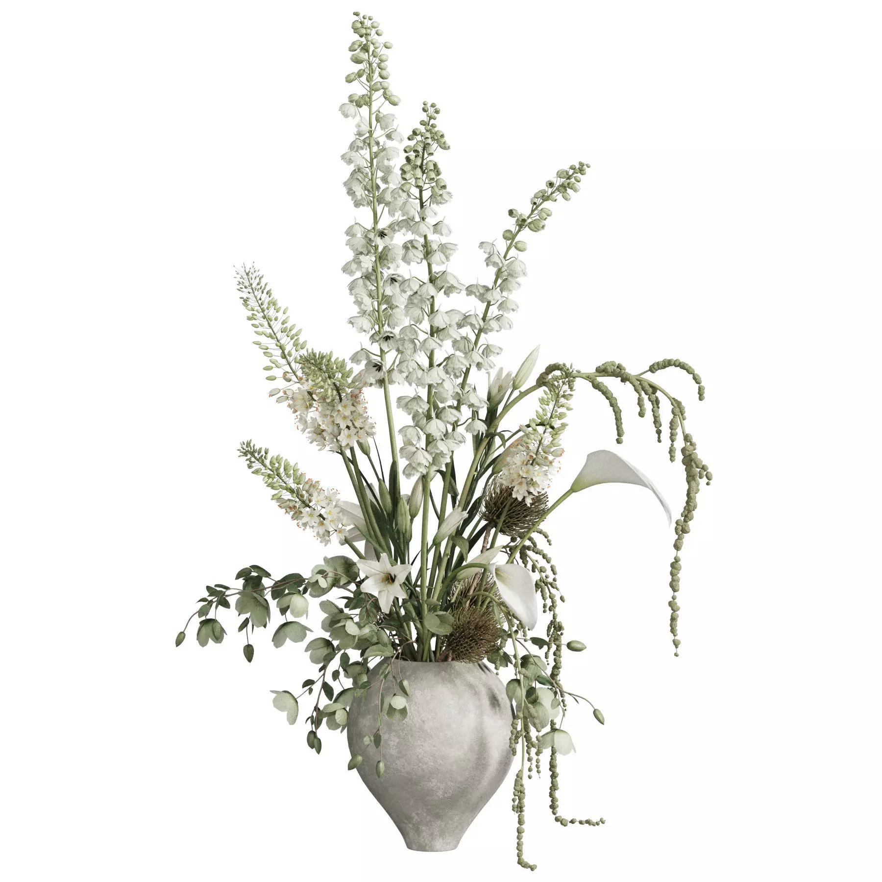 Flower In Vase 105 3D model_1