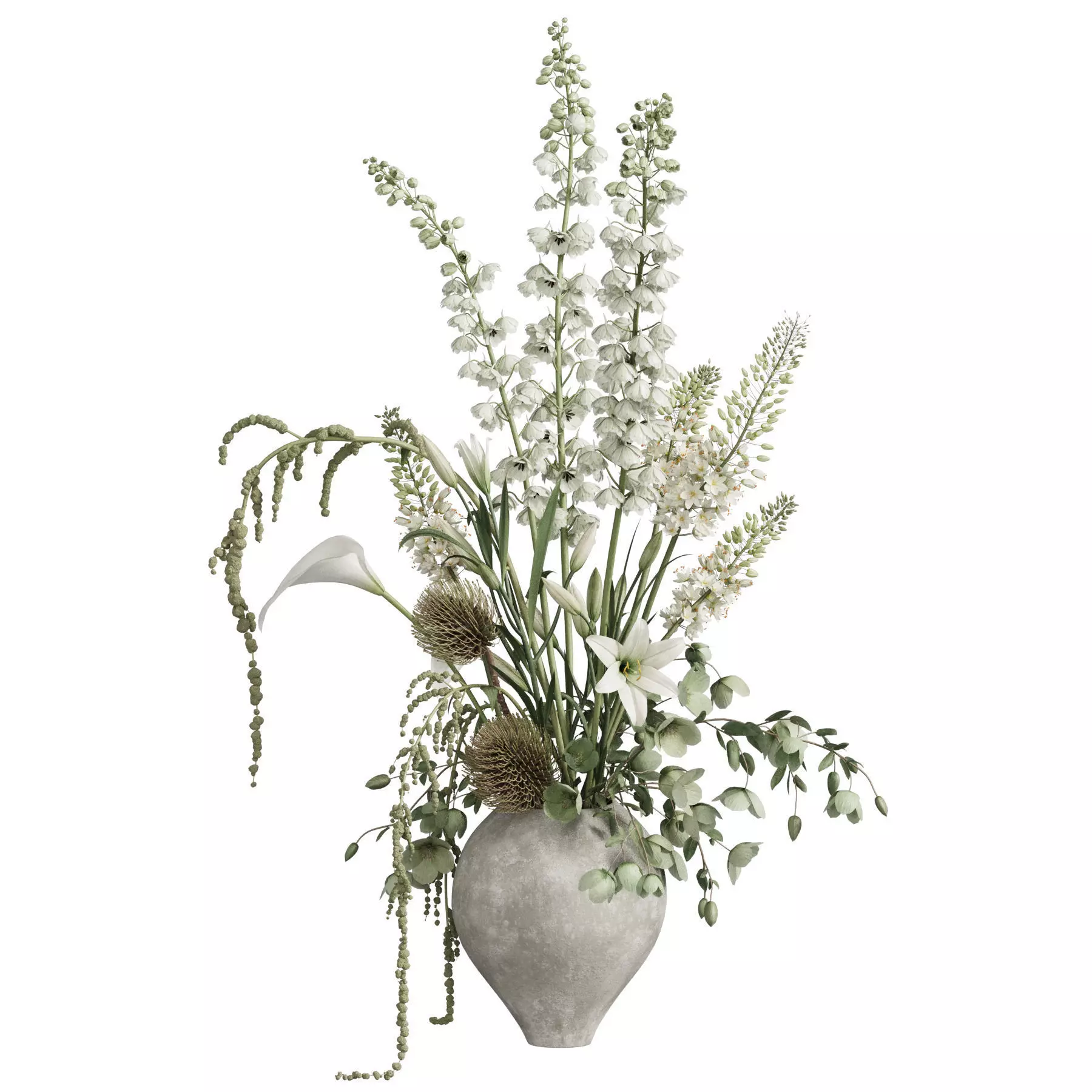 Flower In Vase 105 3D model_0