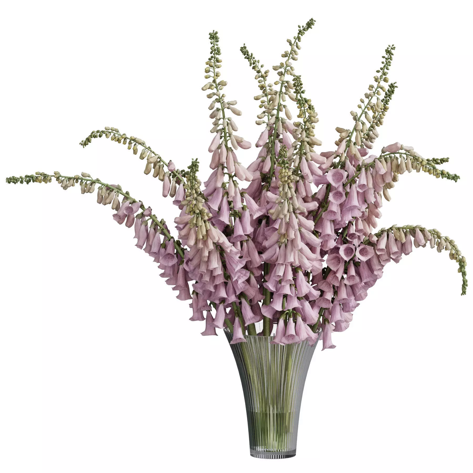 Flower In Vase 106 3D model_2