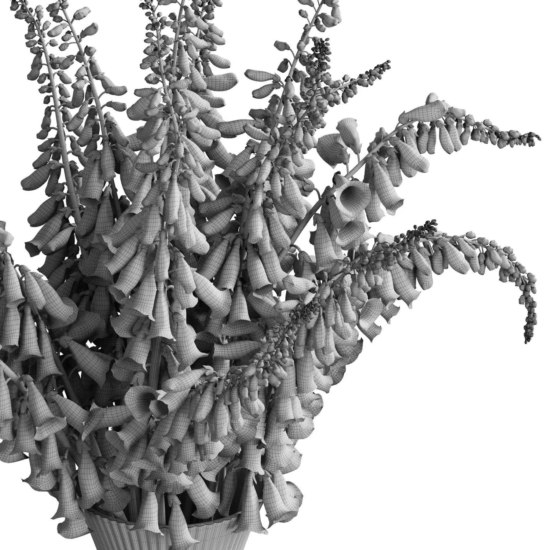 Flower In Vase 106 3D model_5