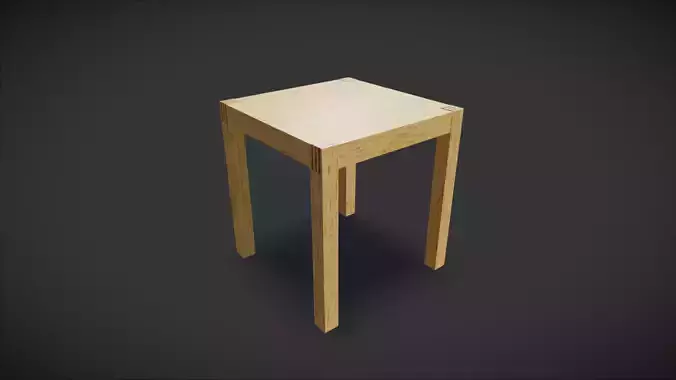 Square Wood Table