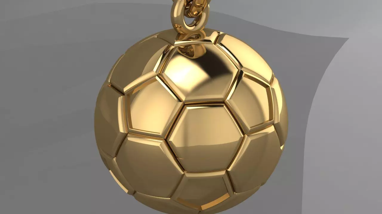 Pendant Football Jewelry 3D print model_4