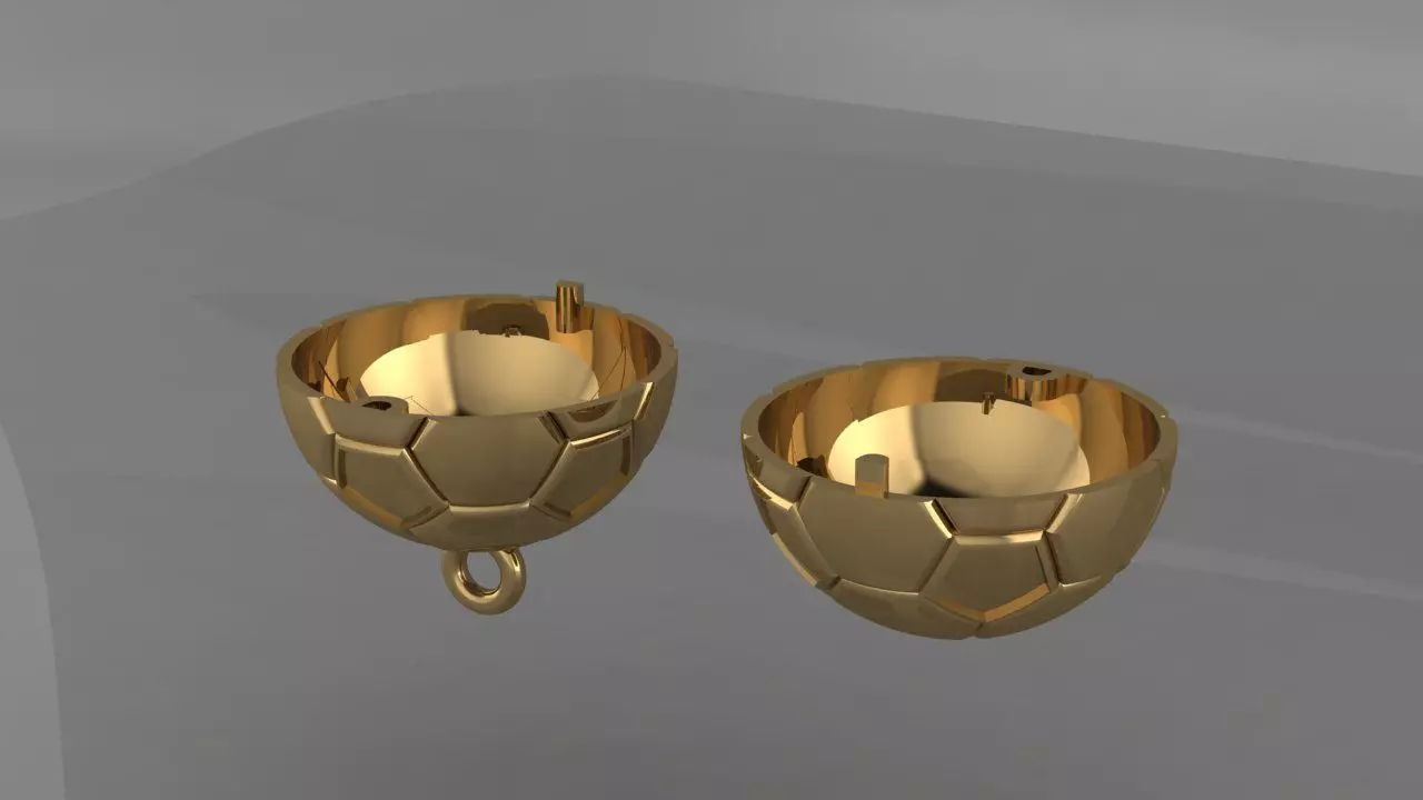 Pendant Football Jewelry 3D print model_6