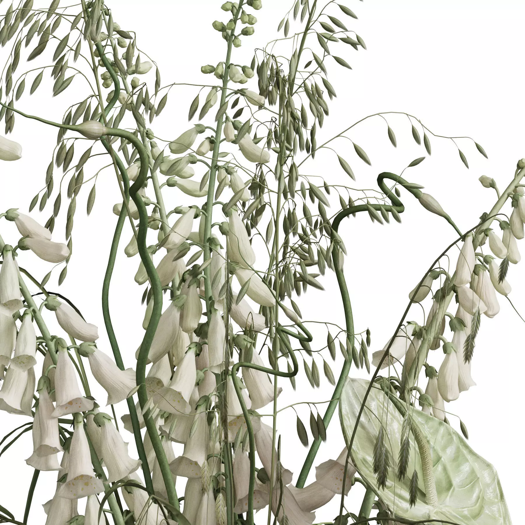 Flower In Vase 107 3D model_4