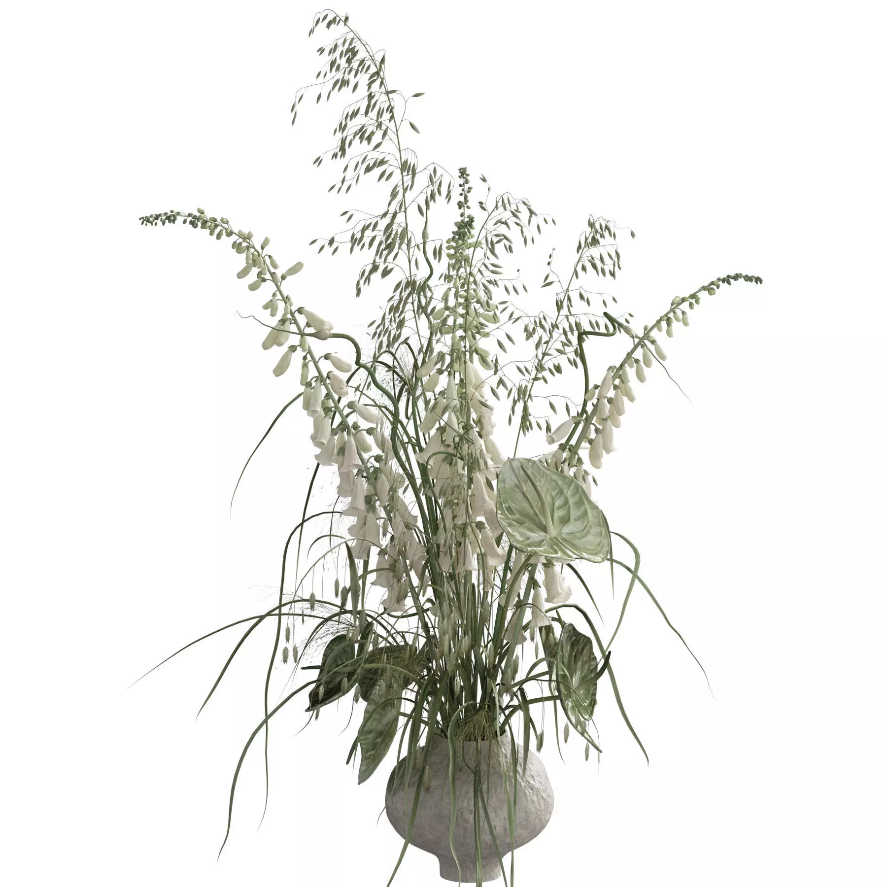 Flower In Vase 107 3D model_2