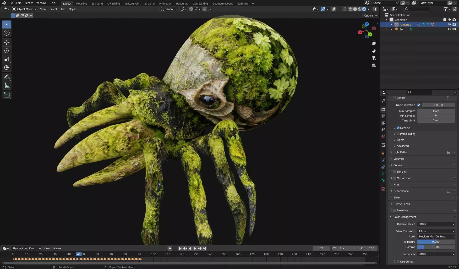 Spider Monster-V1c 3D model_21