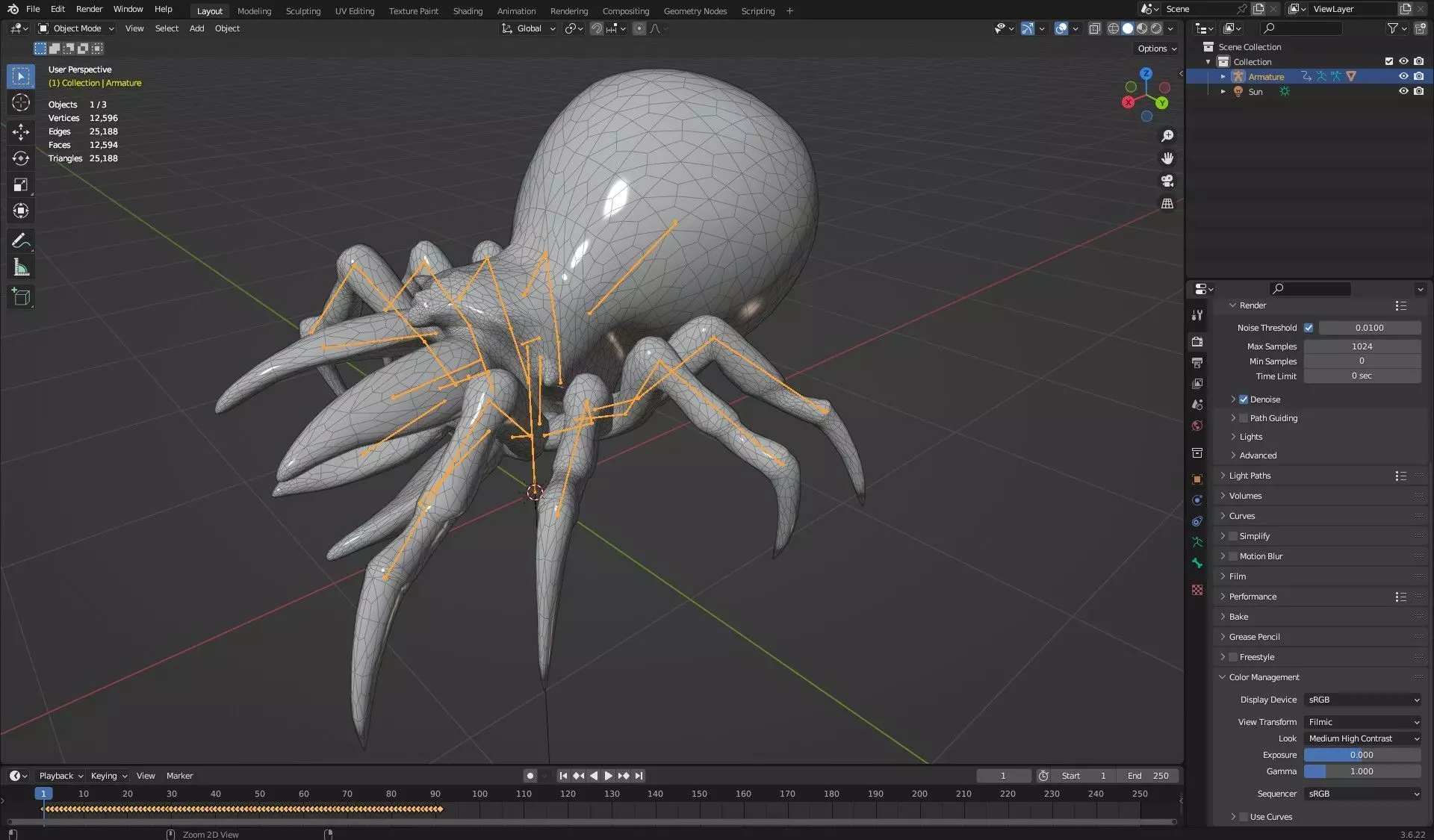 Spider Monster-V1c 3D model_18