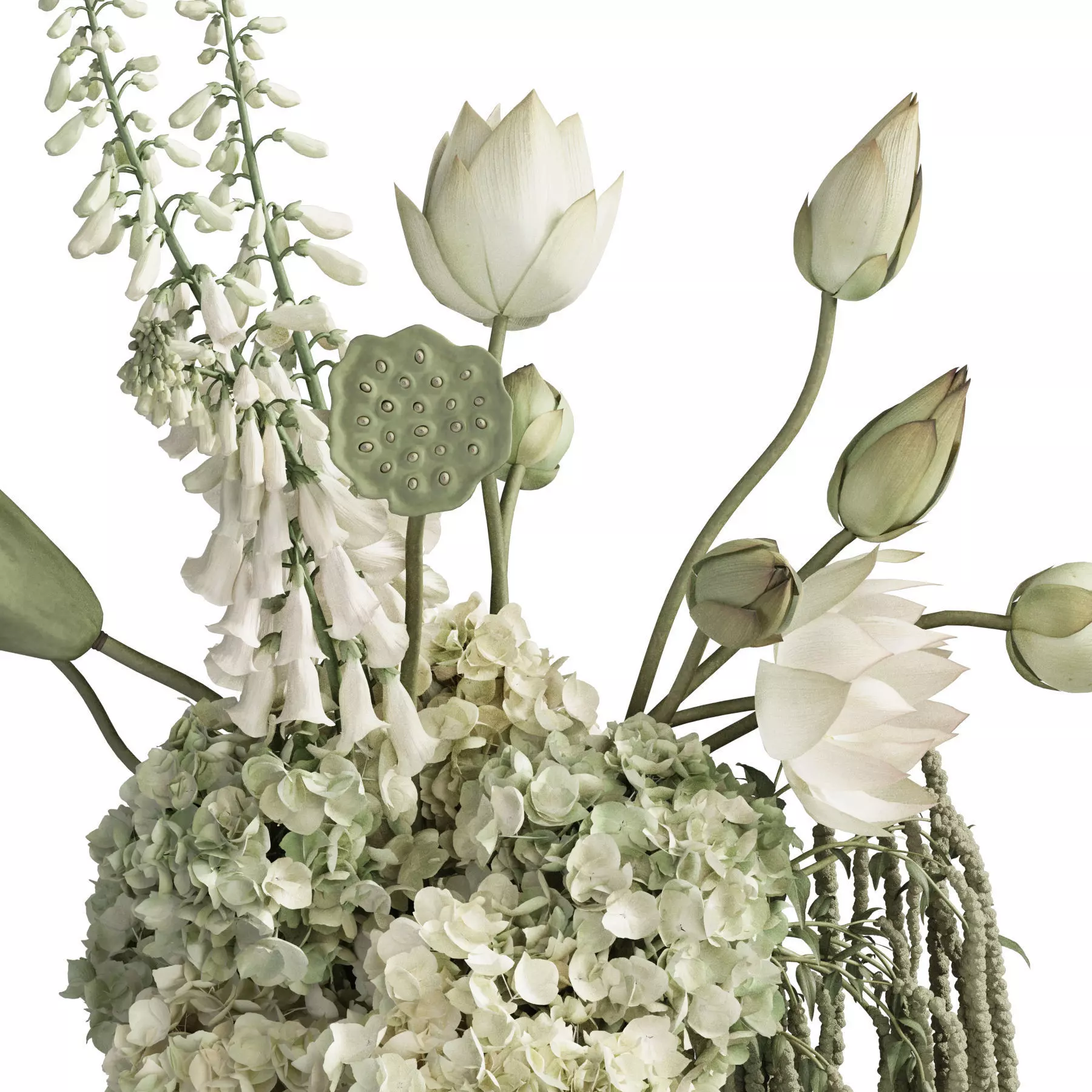 Flower In Vase 109 3D model_3