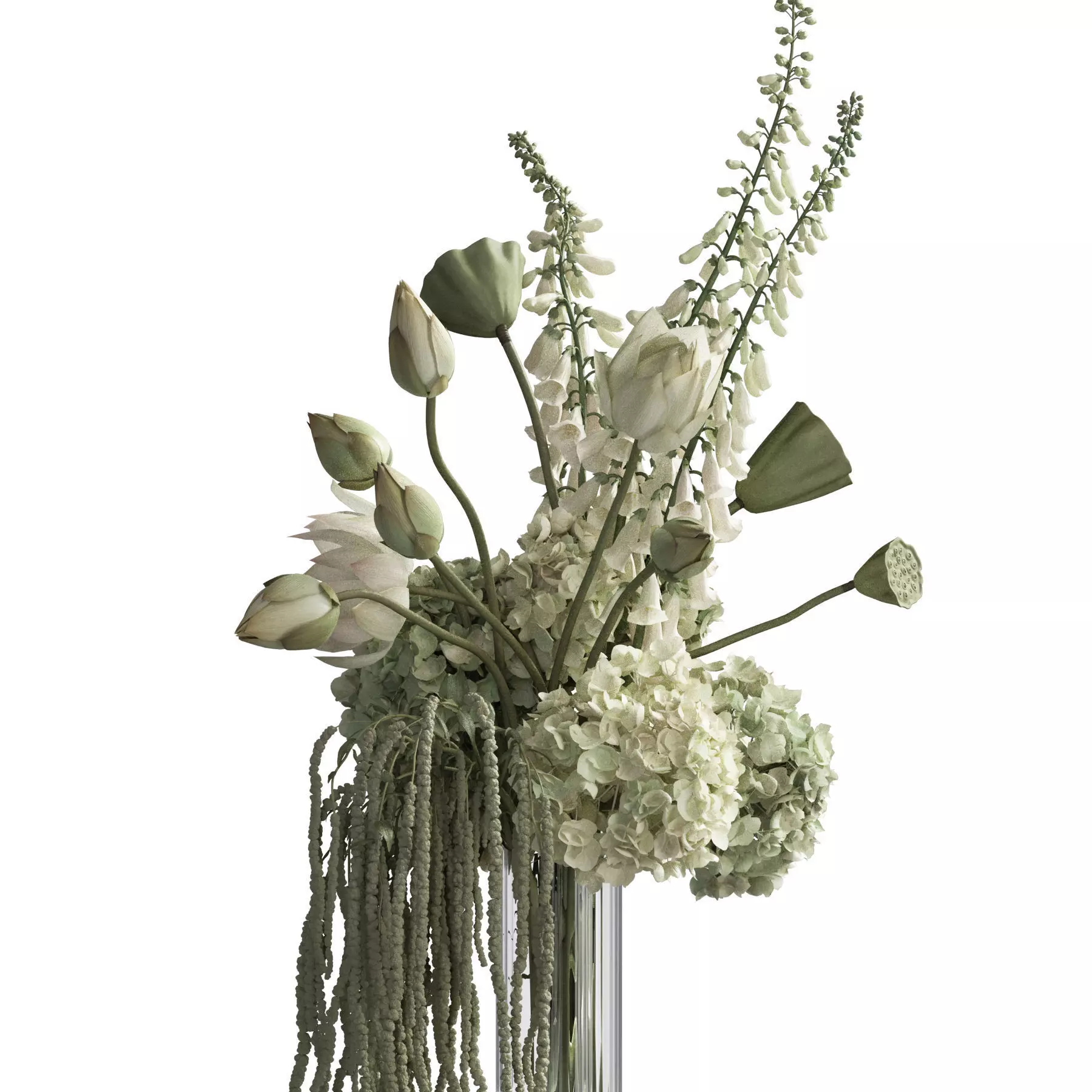 Flower In Vase 109 3D model_2