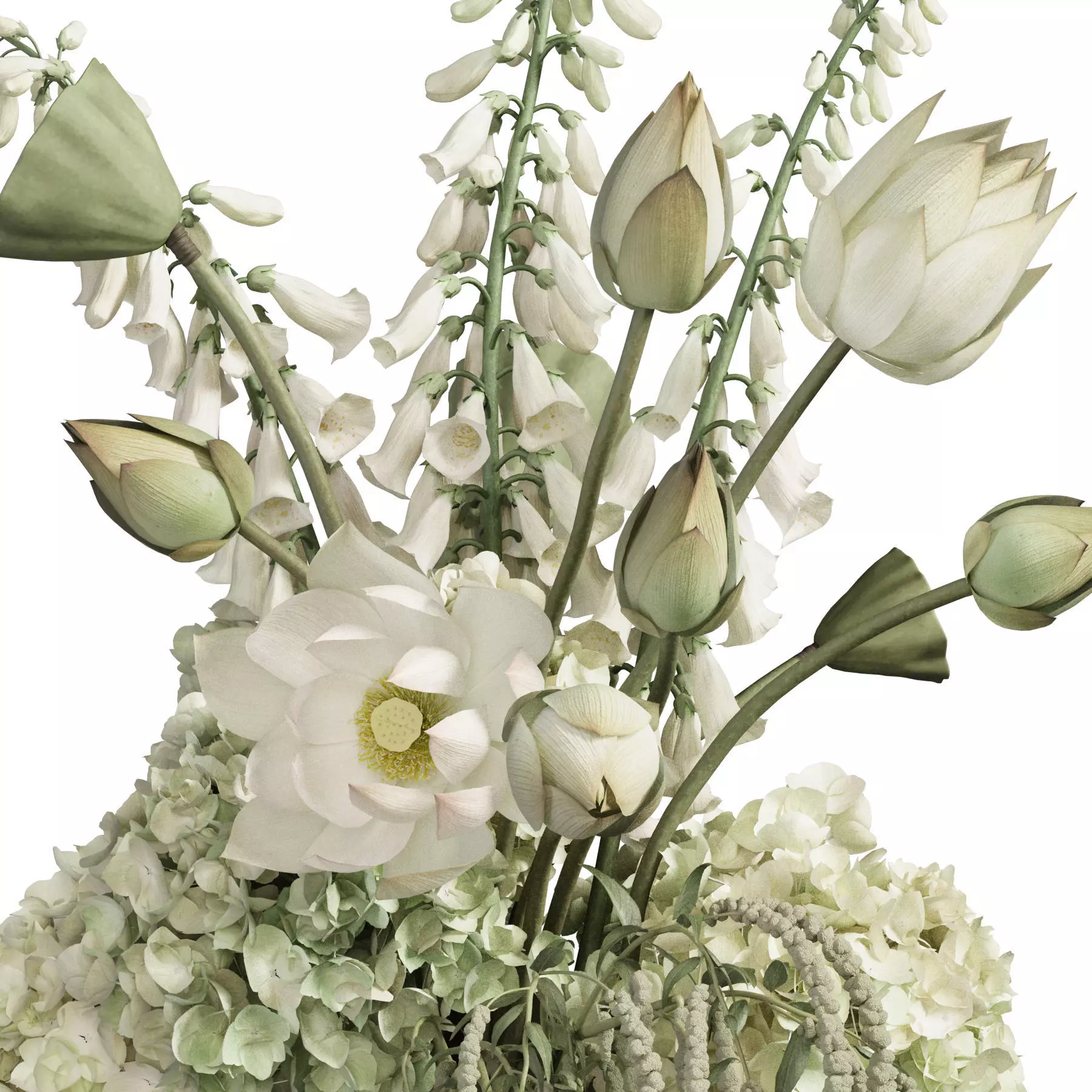 Flower In Vase 109 3D model_4