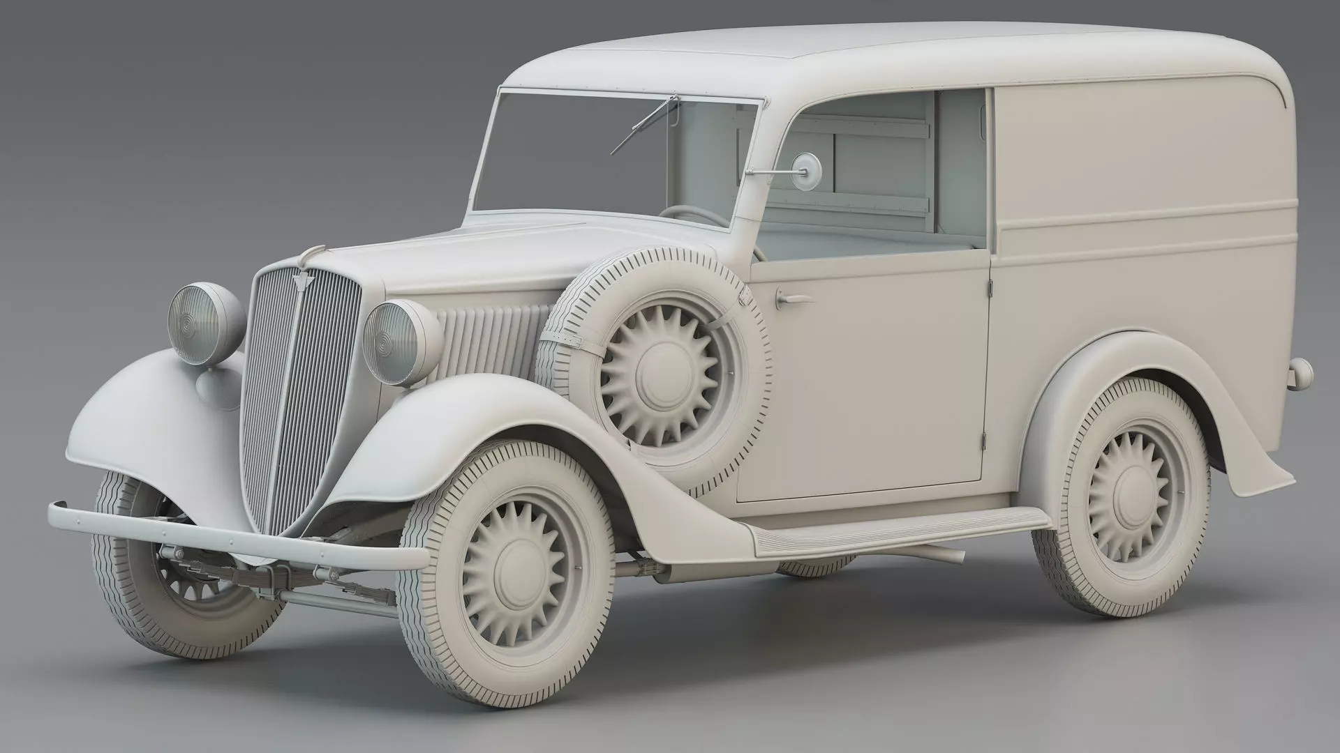 WWII Italian Utility Military Truck 1 5t 3D model