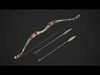 Medieval Wooden Bow Arms Archer Knight Armory Low-poly 3D model_1