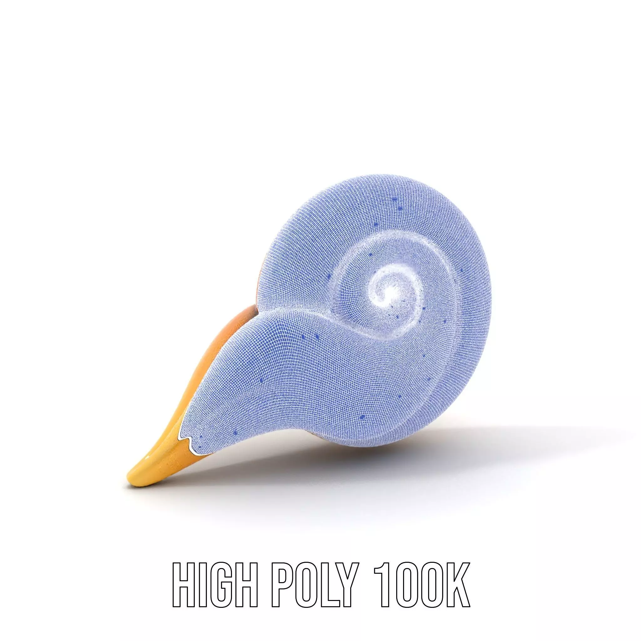 Glossy Spiral Shell model pack Low-poly 3D model_5