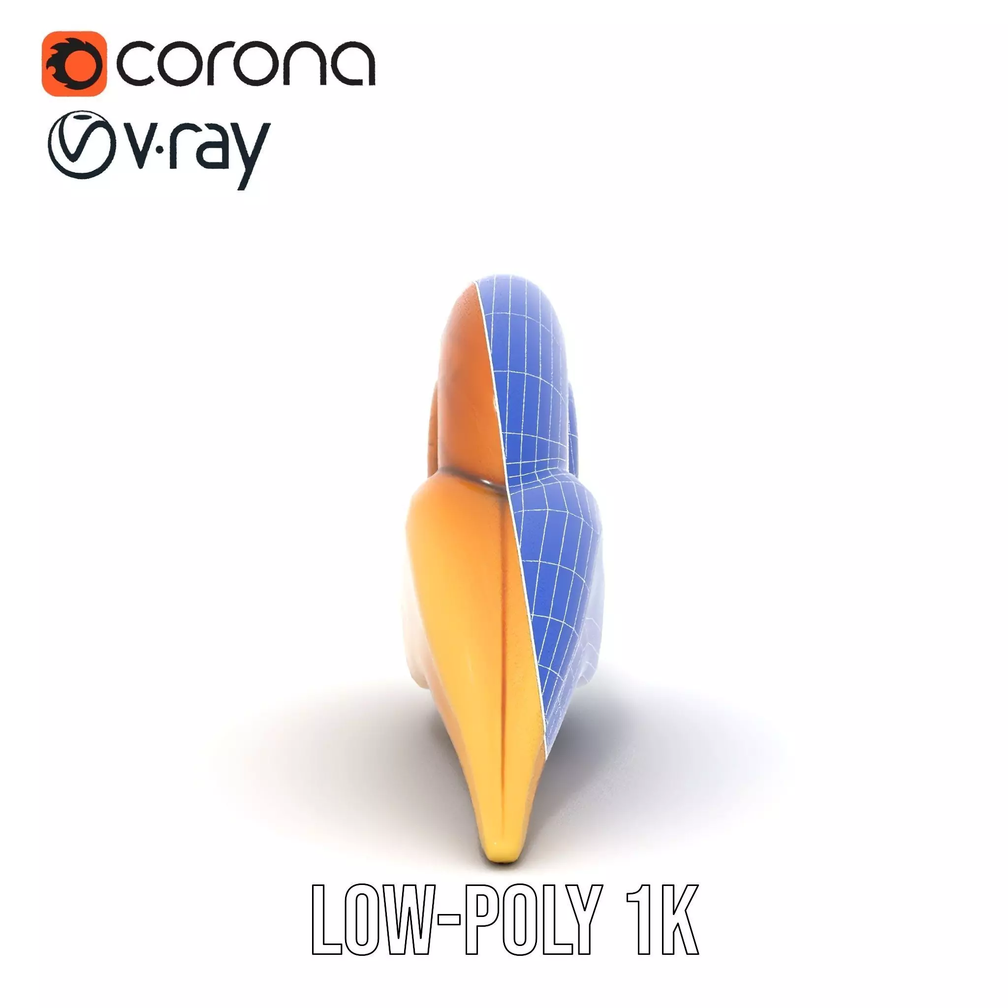 Glossy Spiral Shell model pack Low-poly 3D model_23