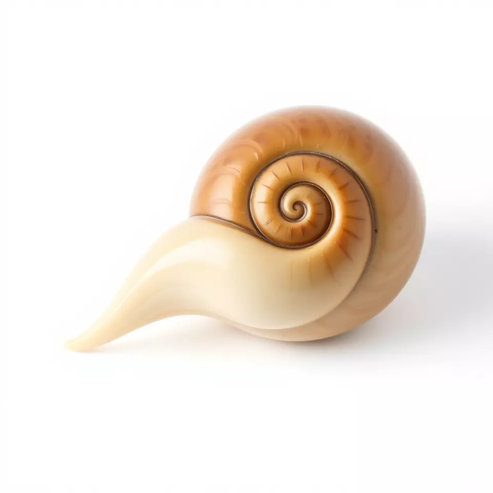 Glossy Spiral Shell model pack Low-poly 3D model_3