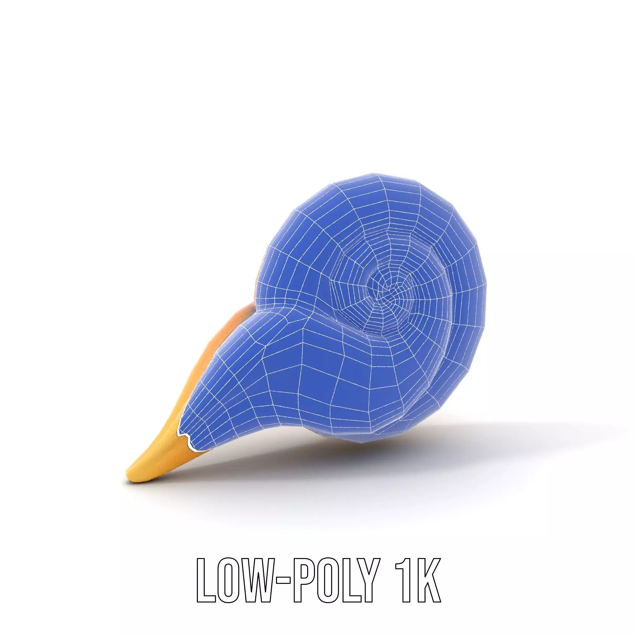 Glossy Spiral Shell model pack Low-poly 3D model_31