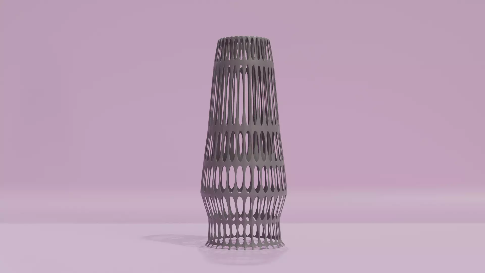 Narrow top vase helix 3D model_0