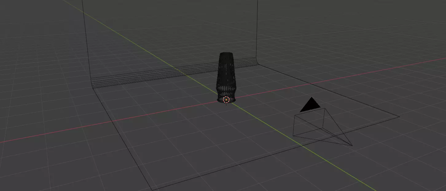 Narrow top vase helix 3D model_2