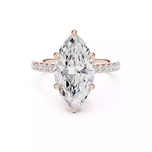 Huge Marquise Cut Diamond Engagement Wedding Ring 3DM STL Video