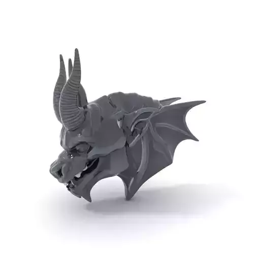 Menacing Gargoyle Head model pack