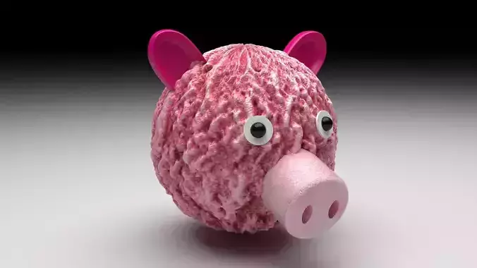 Pig Ice Cream 3D model