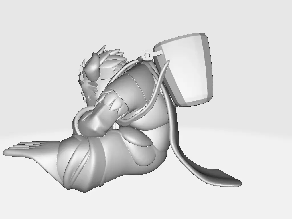 CoC Yeti Champion Legendary Skin Pose 1 3D print model_2