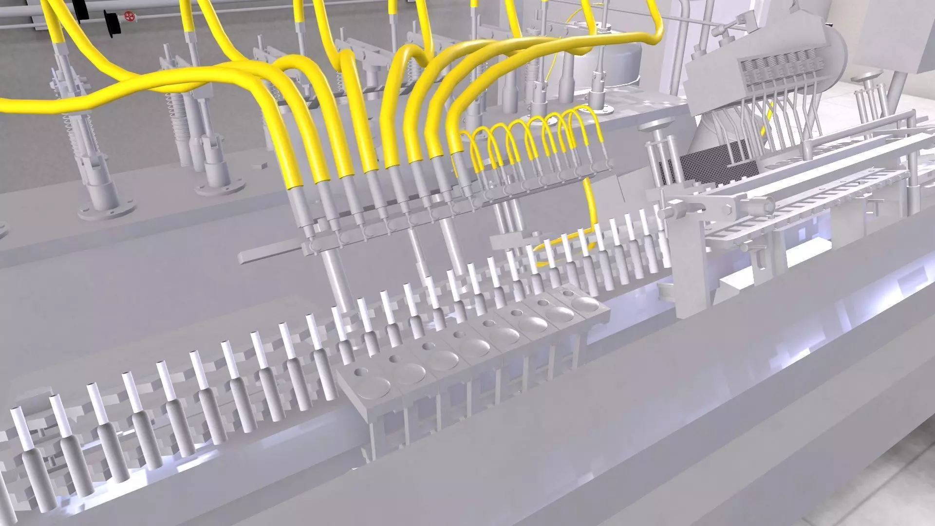 Eight Head Ampoule Filling and Sealing Machine Low-poly 3D model_12