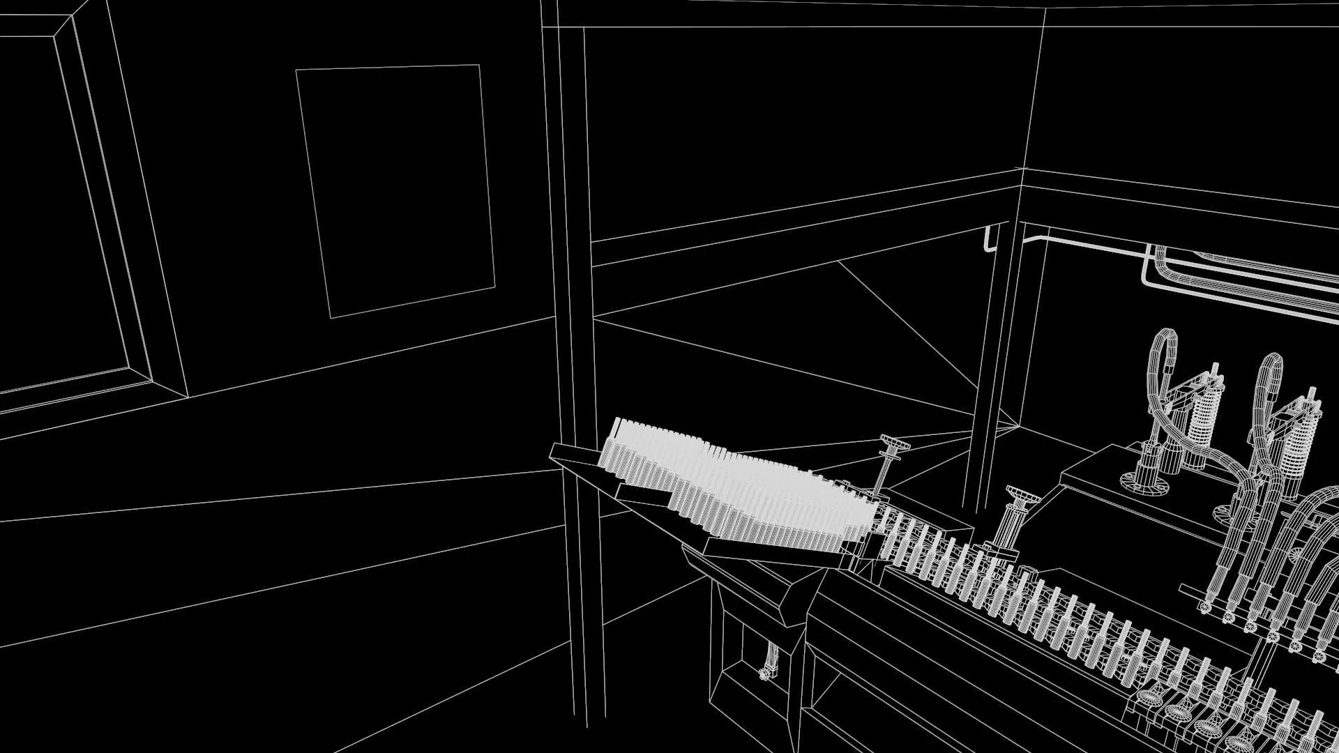 Eight Head Ampoule Filling and Sealing Machine Low-poly 3D model_22