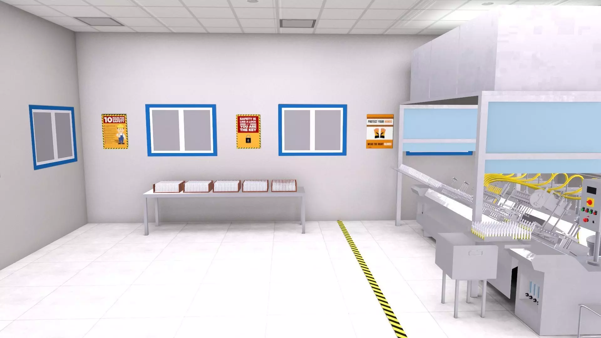 Eight Head Ampoule Filling and Sealing Machine Low-poly 3D model_3