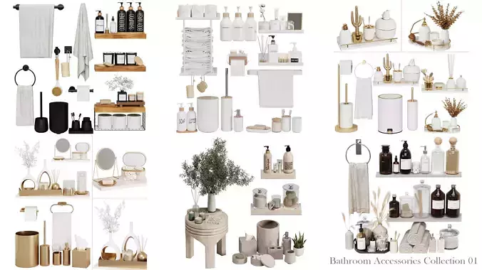Bathroom Accessories Collection 01 